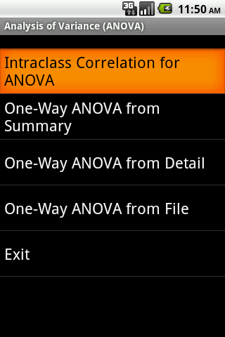ANOVA Android App