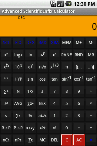 Scientific (Infix) Calculator Advanced Scientific Infix Calculator Android