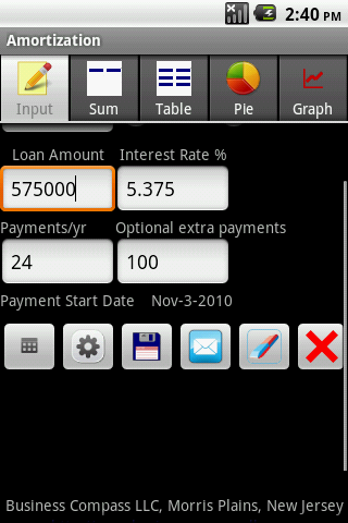 Amortization Android App