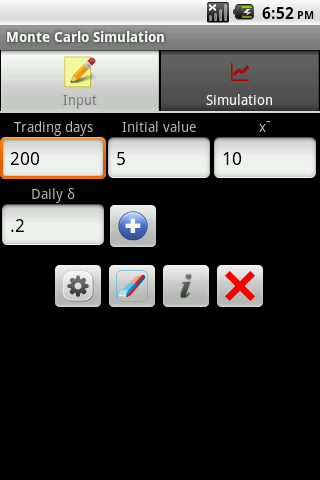 Monte Carlo Simulation Android App