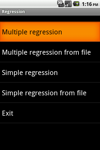 Regression Android