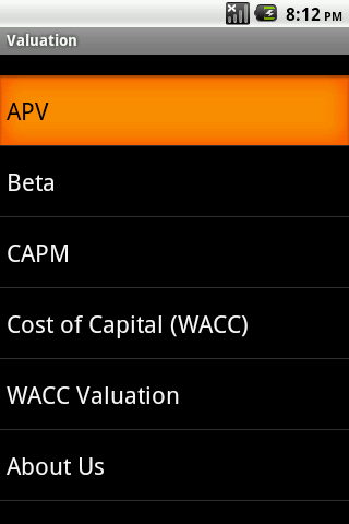 Valuation Android App